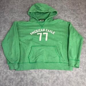 American Eagle Green Hoodie Size S